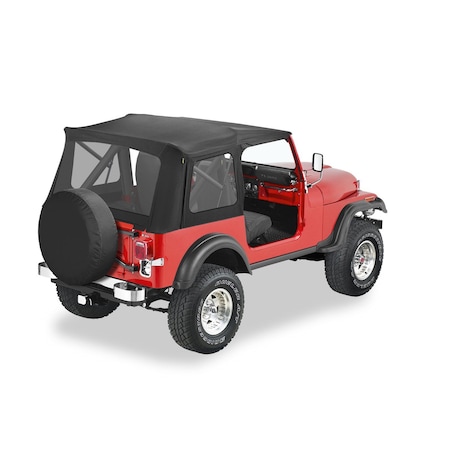 Bestop Supertop Classic Squareback Soft Tops For Jeep 1976-1986 CJ7 Clear 51599-15